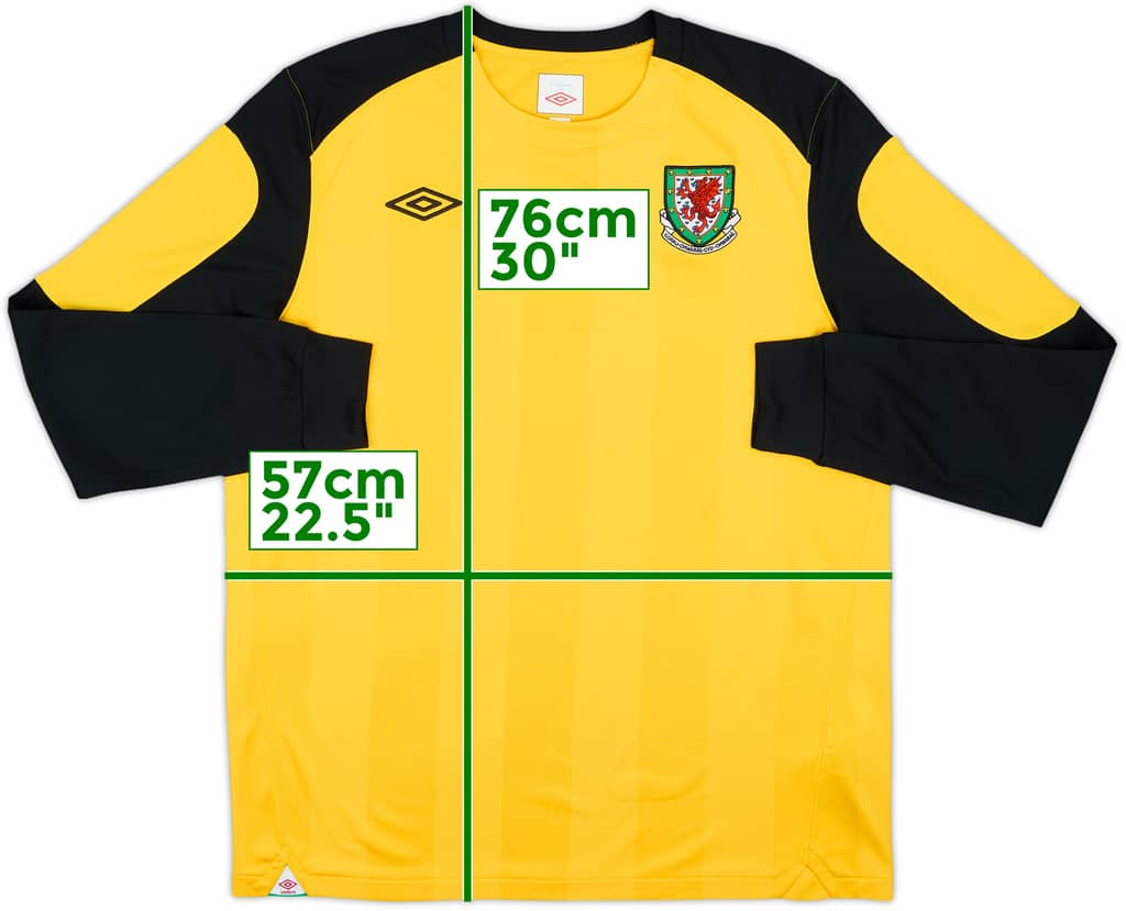 2010-11 Wales GK Shirt - 8/10 - (L)