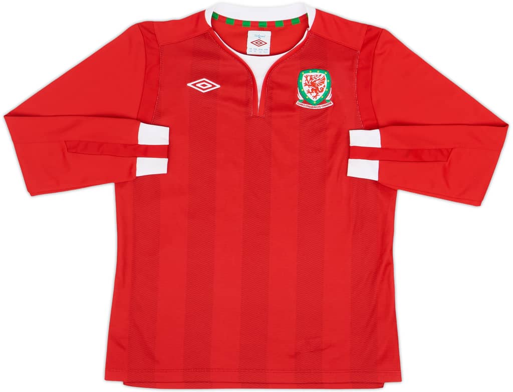 2011-12 Wales Home L/S Shirt - 10/10 - (L.Boys)