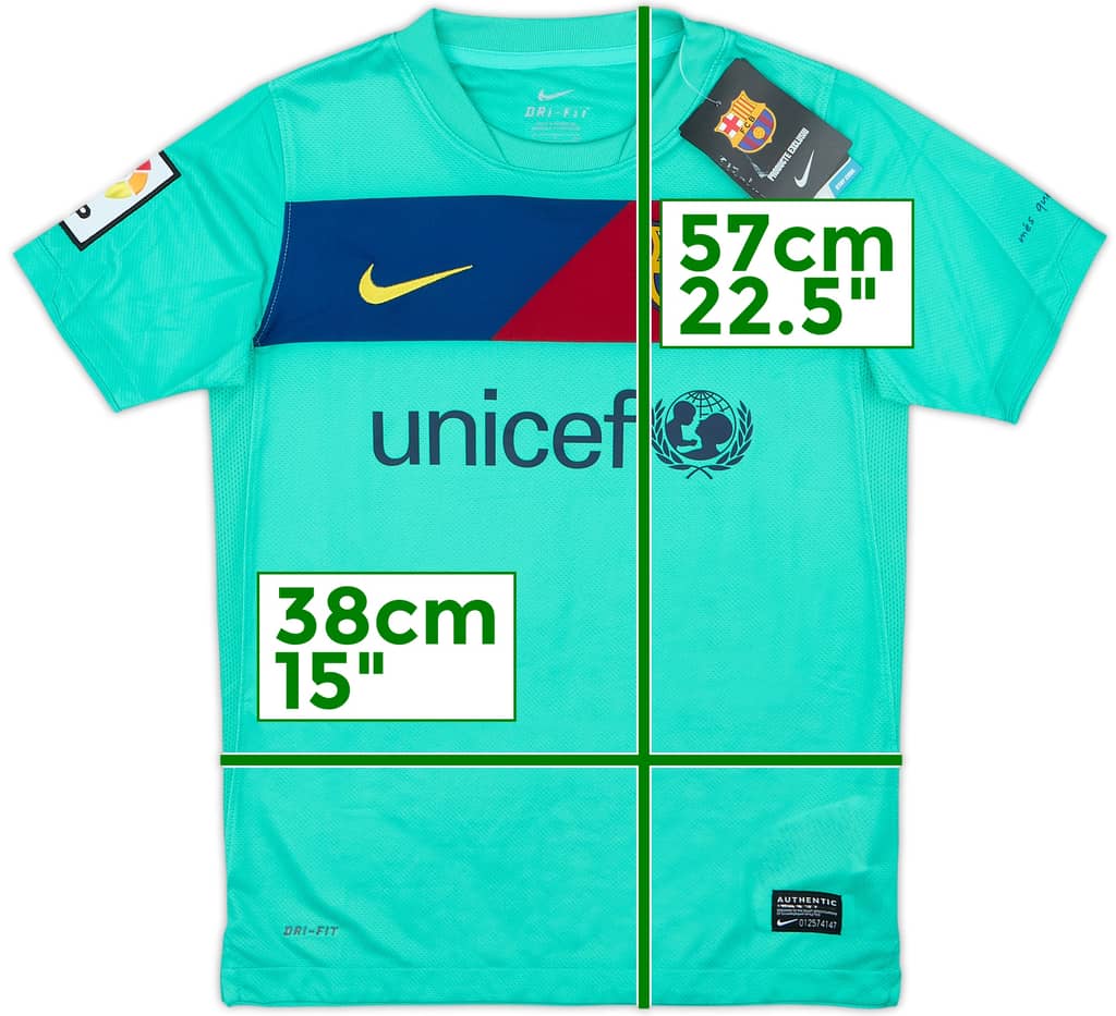 2010-11 Barcelona Away Shirt (S.Boys)