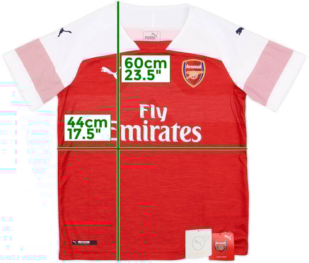 2018-19 Arsenal Home Shirt (M.Boys)