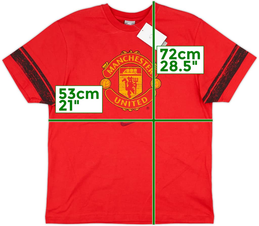 2008-09 Manchester United Nike Graphic Tee (L)