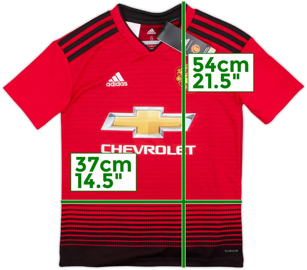 2018-19 Manchester United Home Shirt (S.Boys)