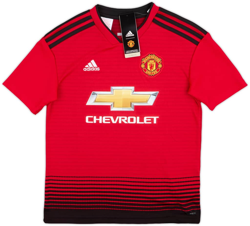 2018-19 Manchester United Home Shirt (M.Boys)