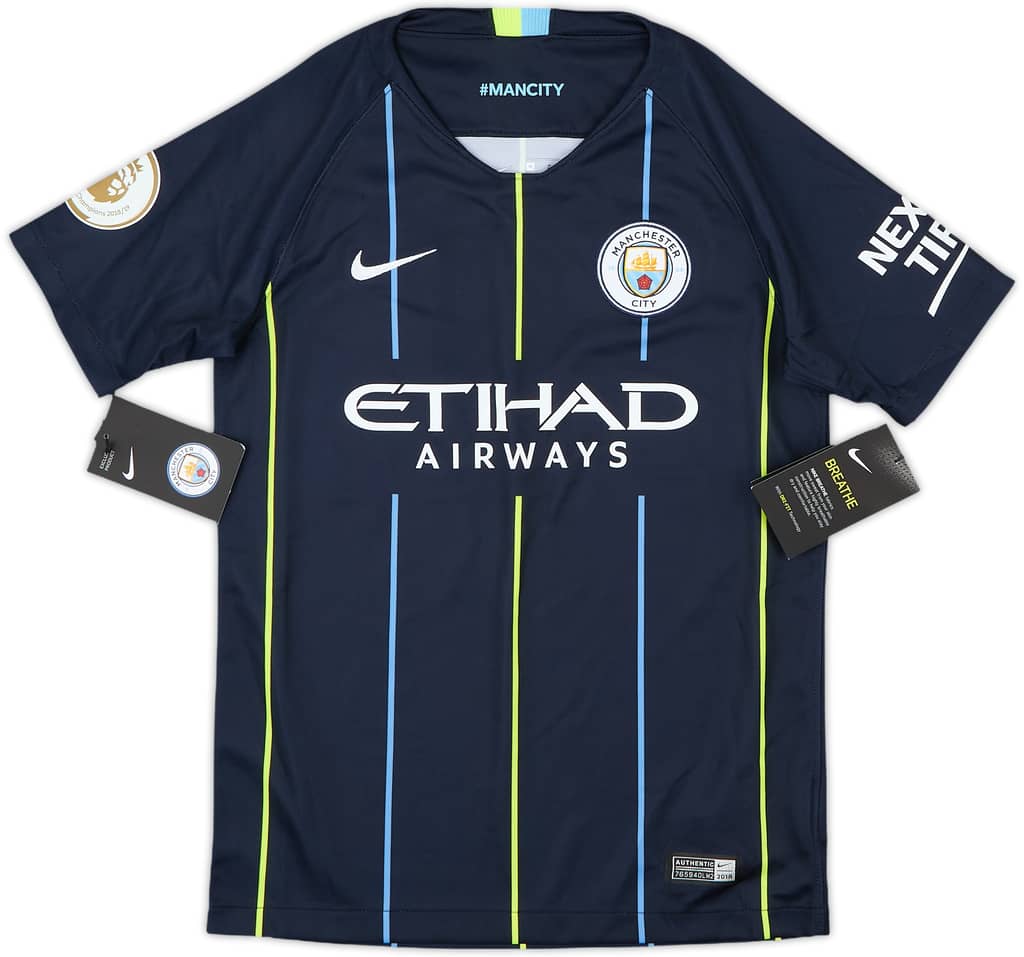 2018-19 Manchester City Away Shirt (M.Boys)