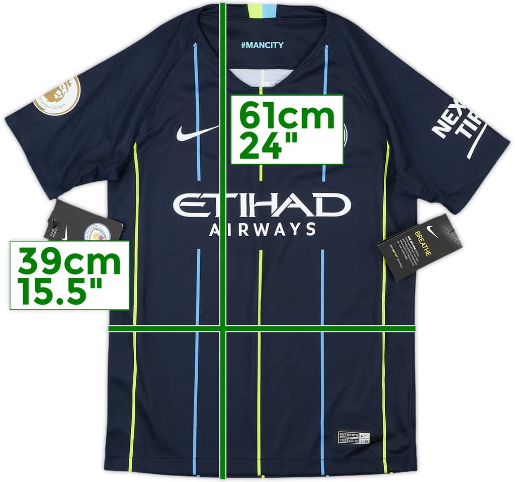 2018-19 Manchester City Away Shirt (M.Boys)