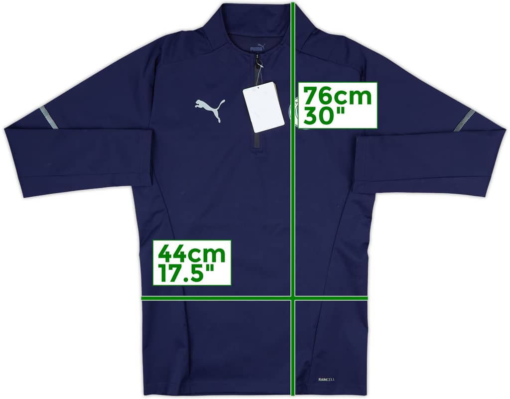2021-22 Manchester City Puma 1/4 Zip Drill Top (S)