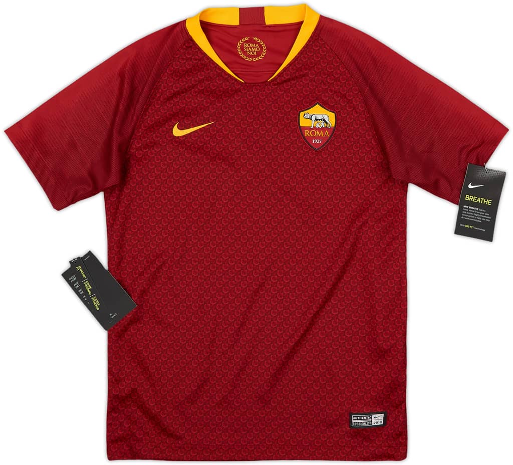2018-19 Roma Home Shirt (M.Boys)