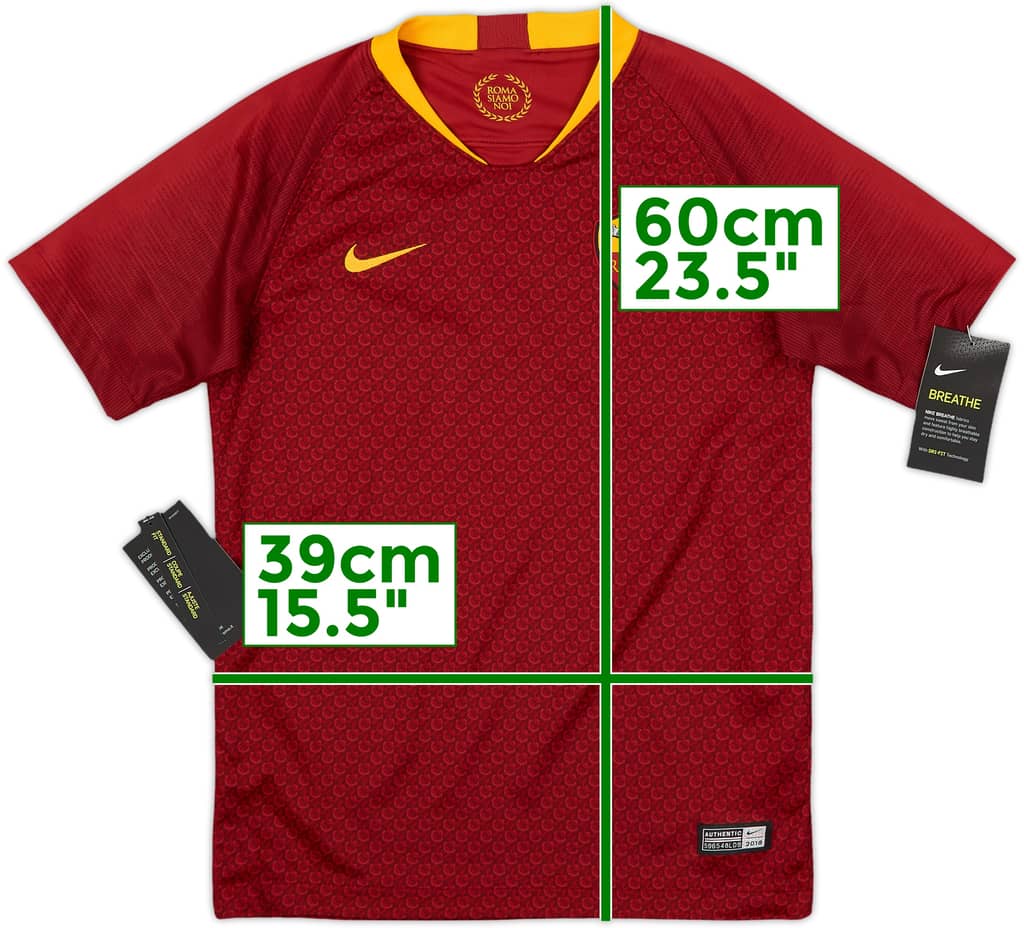 2018-19 Roma Home Shirt (M.Boys)