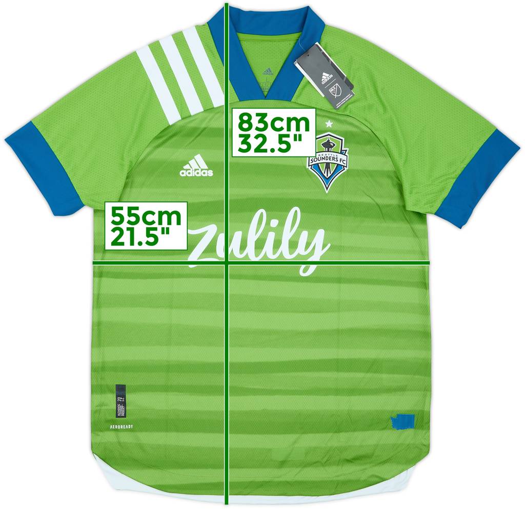2020-21 Seattle Sounders Authentic Home Shirt (L)