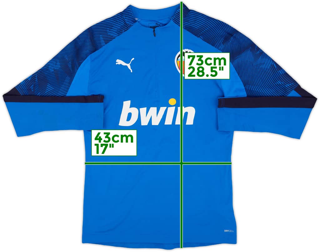 2018-19 Valencia Puma 1/4 Zip Drill Top - 7/10 - (S)