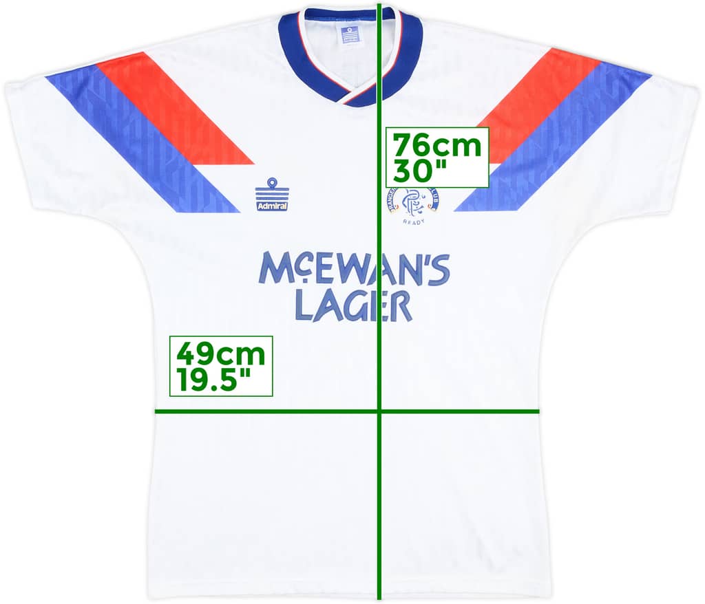 1990-92 Rangers Away Shirt - 7/10 - (M)