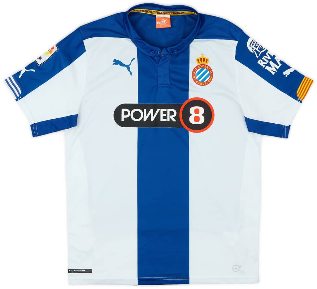 2014-15 Espanyol Home Shirt - 9/10 - (S)