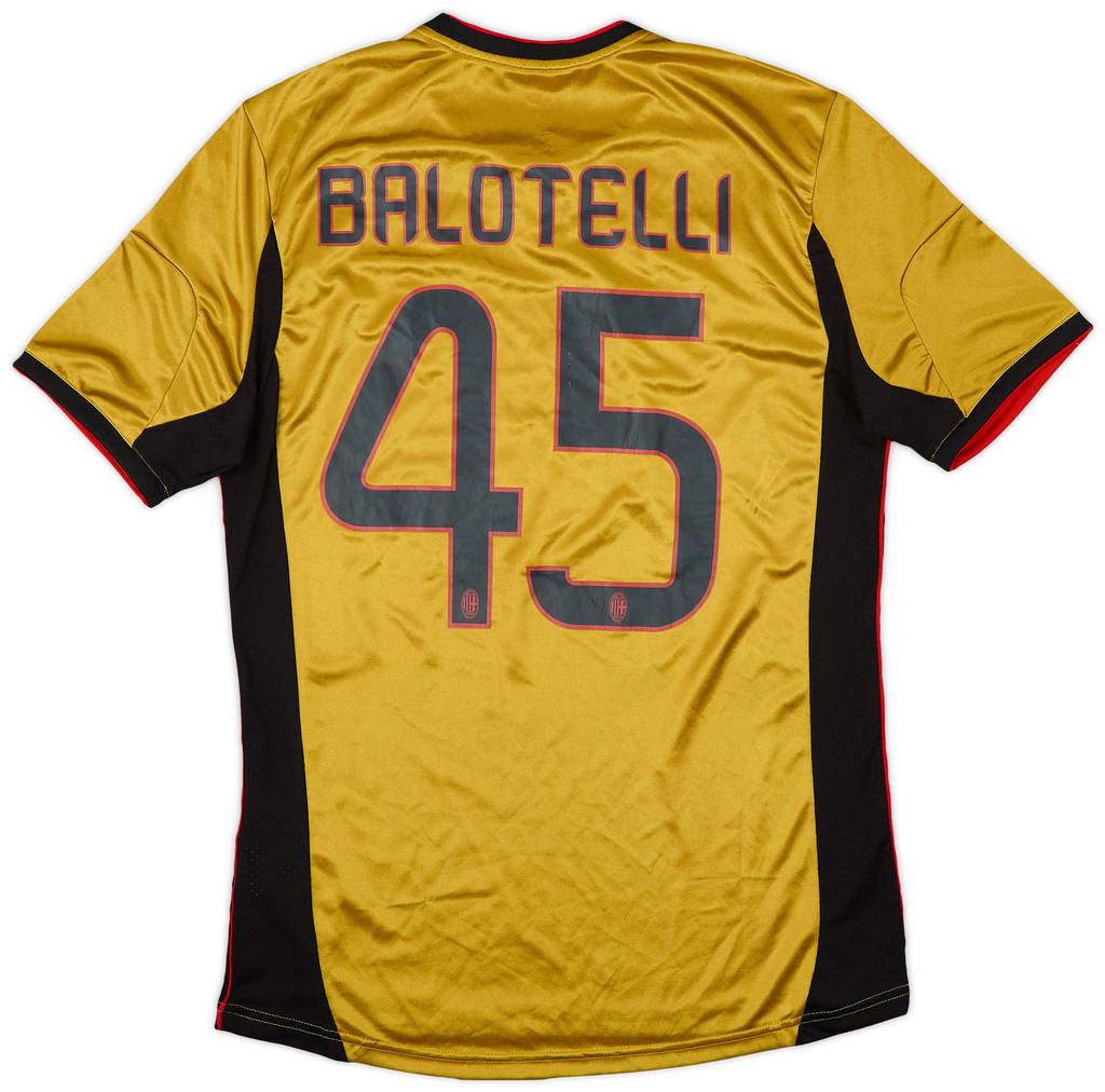 2013-14 AC Milan Third Shirt Balotelli #45 - 6/10 - (M)