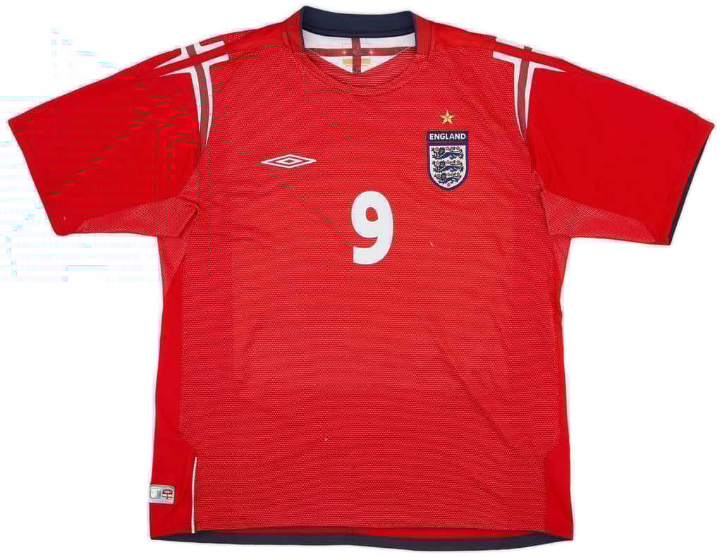 2004-06 England Away Shirt Rooney #9 - 5/10 - (XL)