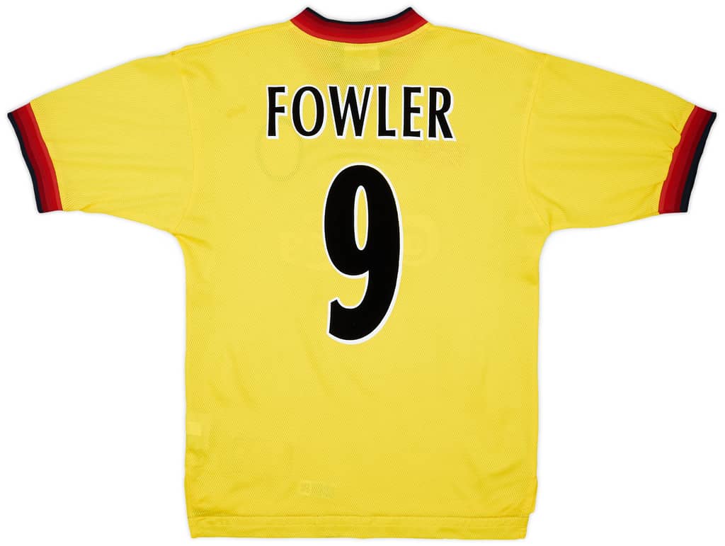 1997-99 Liverpool Away Shirt Fowler #9 - 10/10 - (S)