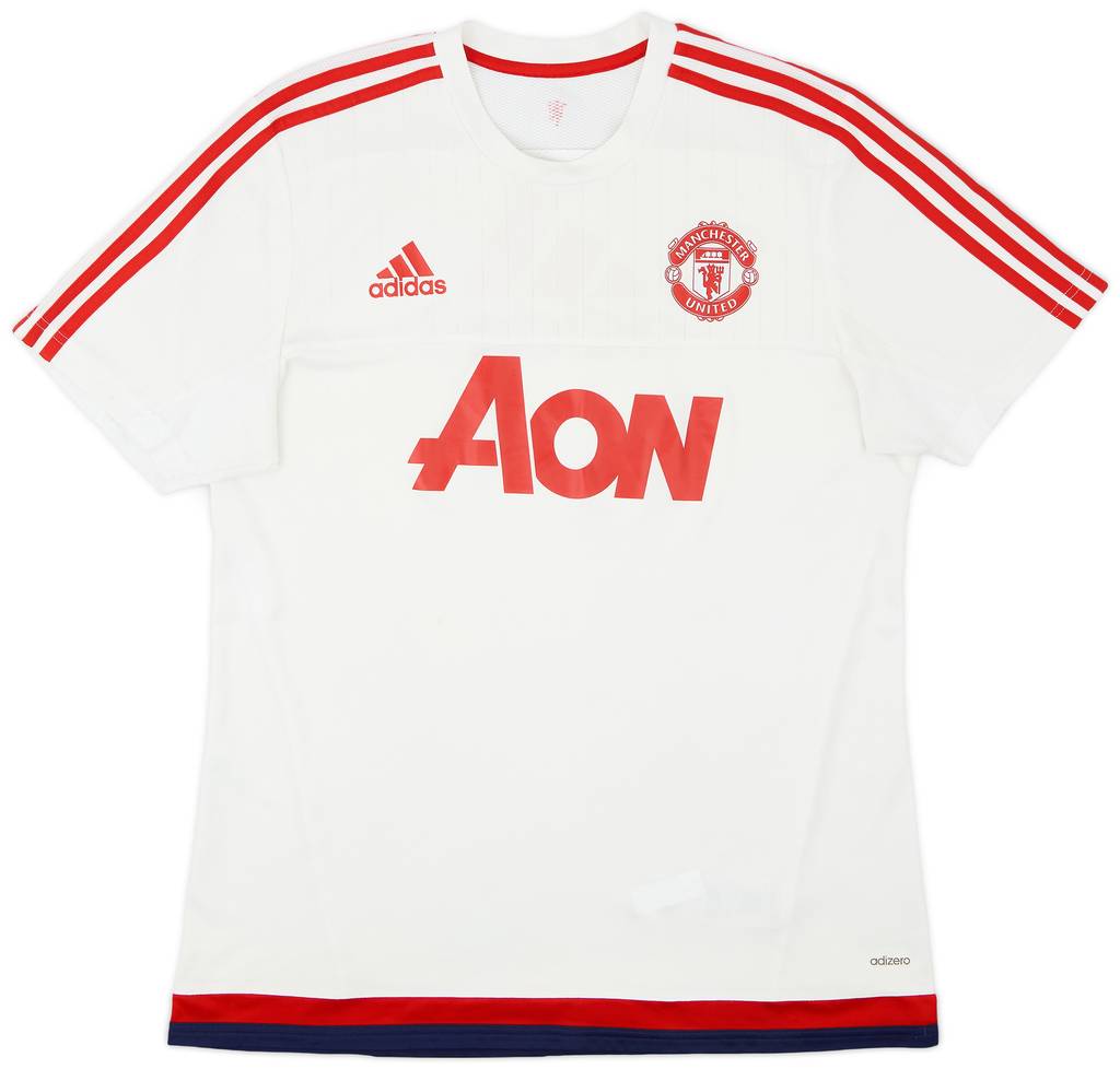 2015-16 Manchester United adizero Training Shirt - 9/10 - (L)