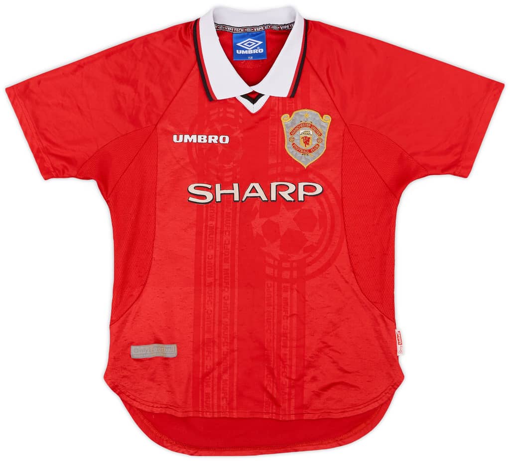1997-00 Manchester United CL Shirt - 4/10 - (L.Boys)