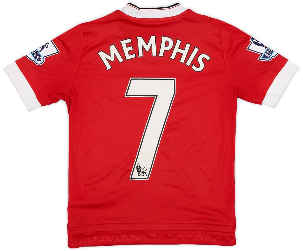 2015-16 Manchester United Home Shirt Memphis #7 - 8/10 - (S.Boys)
