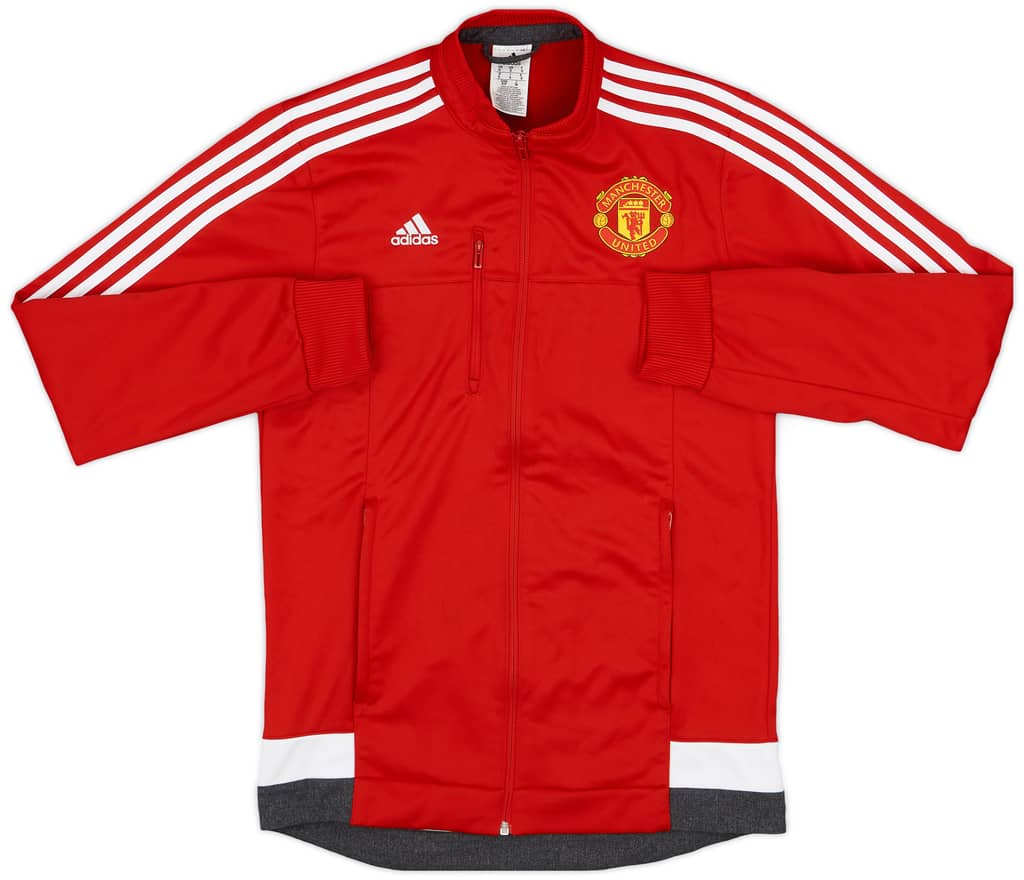 2015-16 Manchester United adidas Track Jacket - 8/10 - (S)
