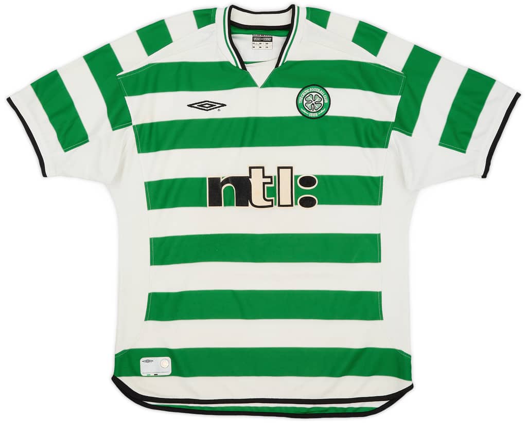 2001-03 Celtic Home Shirt Petrov #19 - 7/10 - (XL)
