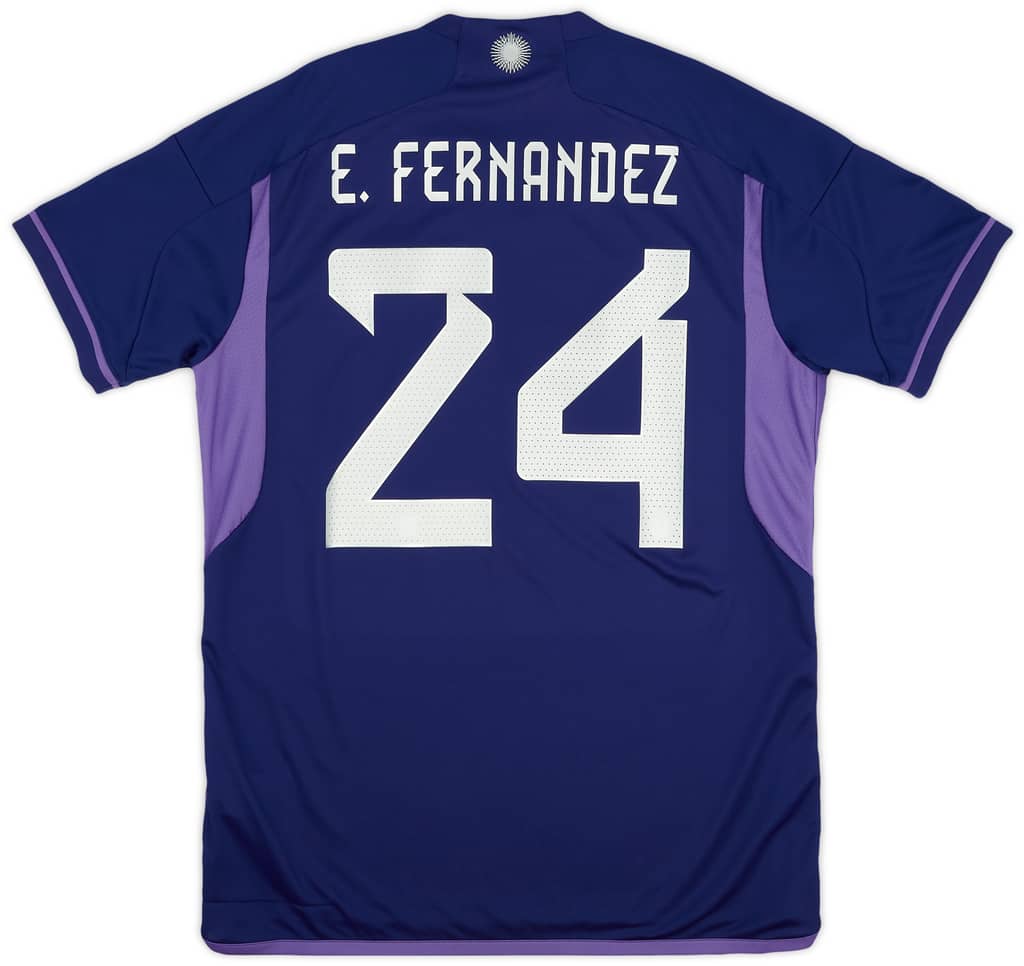 2022-23 Argentina Away 'vs Poland' Shirt E.Fernandez #24 (L)
