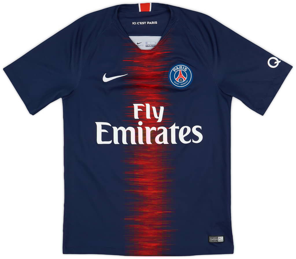 2018-19 Paris Saint-Germain Home Shirt Mbappe #7 - 8/10 - (S)