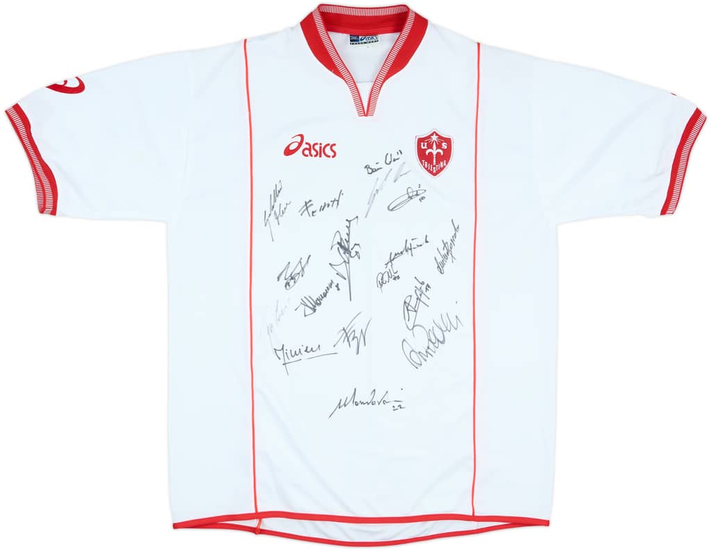 2003-04 Triestina Squad Signed Home Shirt - 8/10 - (XL)