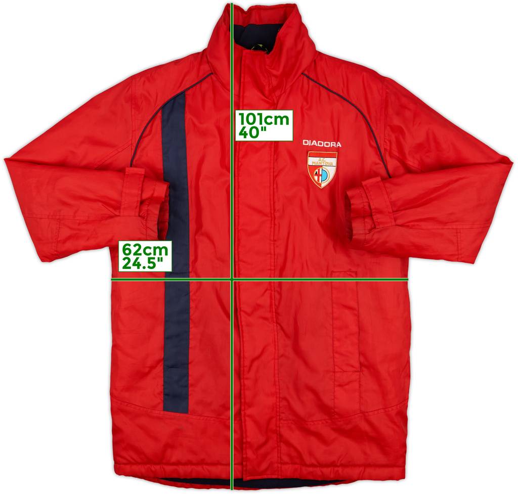 2007-09 Mantova Diadora Padded Bench Coat - 6/10 - (M)