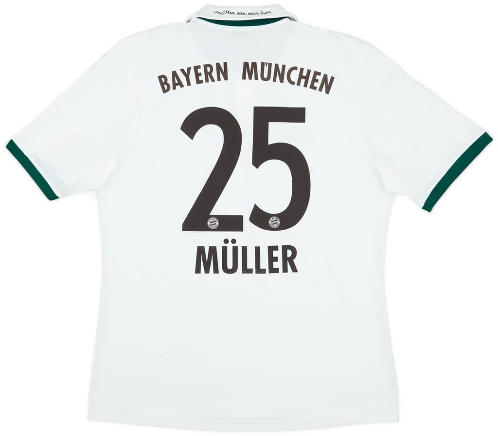 2013-14 Bayern Munich Away Shirt Muller #25 - 6/10 - (S)