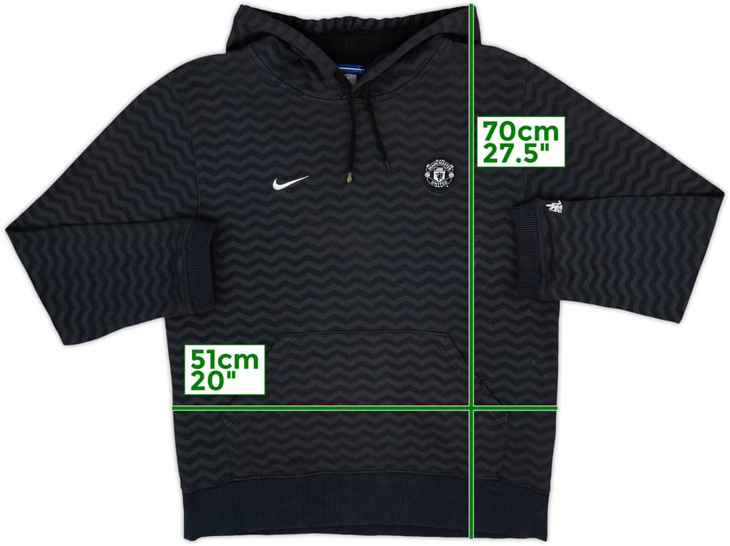 2009-10 Manchester United Nike Hooded Top - 5/10 - (M)