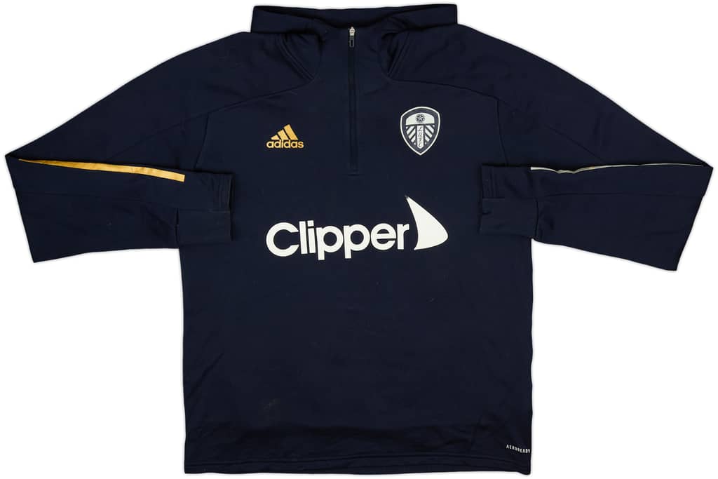 Sudadera de entrenamiento con cremallera de 1/4 adidas del Leeds United 2020-21 - 6/10 - (M)