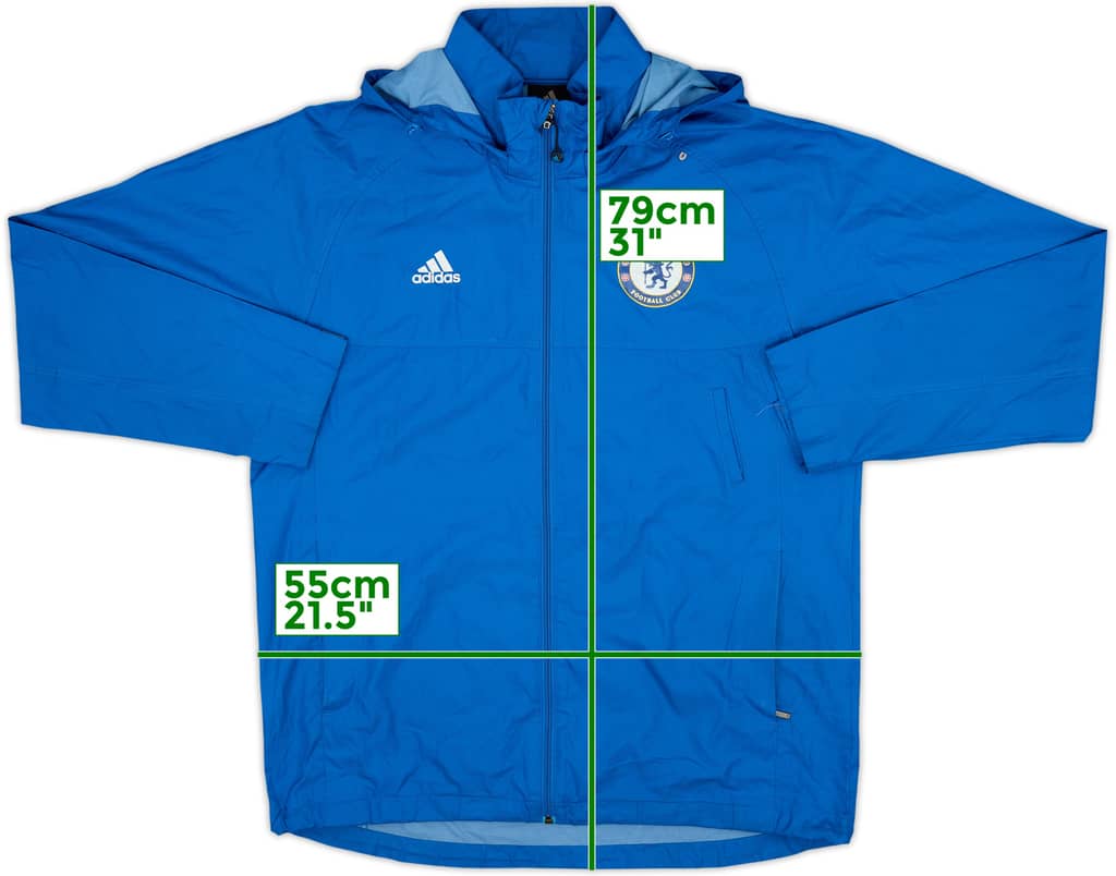 2009-10 Chelsea adidas Hooded Track Jacket - 6/10 - (L)