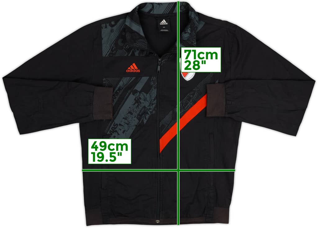 Chaqueta de chándal del River Plate adidas 2008-09 - 8/10 - (XL)