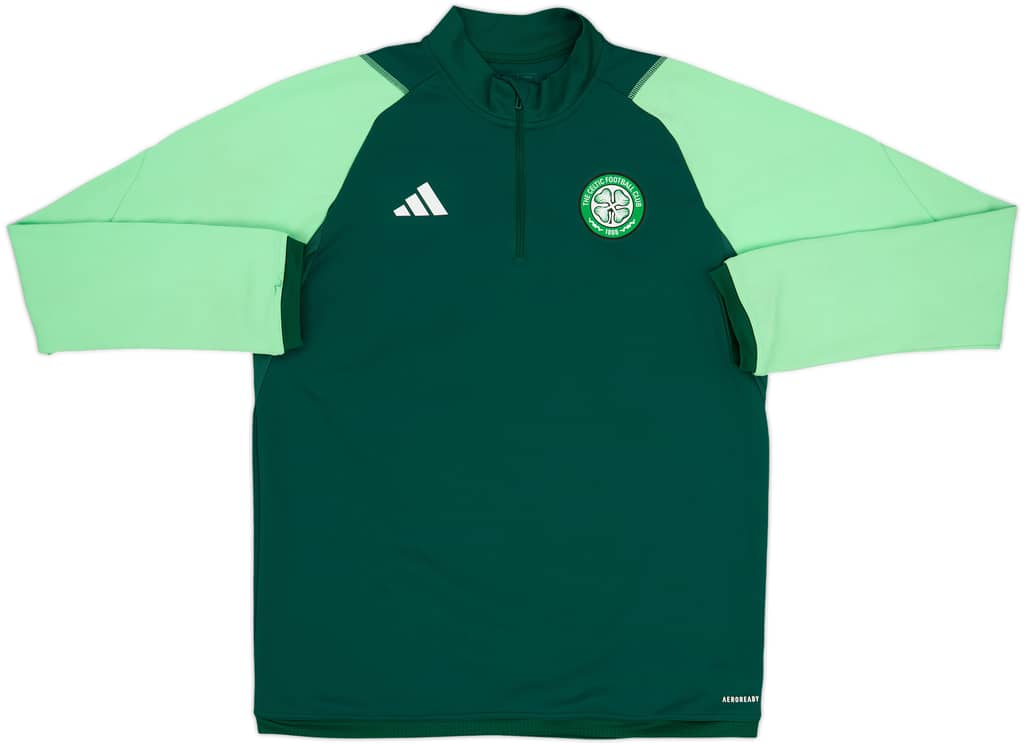 2023-24 Celtic adidas 1/4 Zip Drill Top - 7/10 - (L)