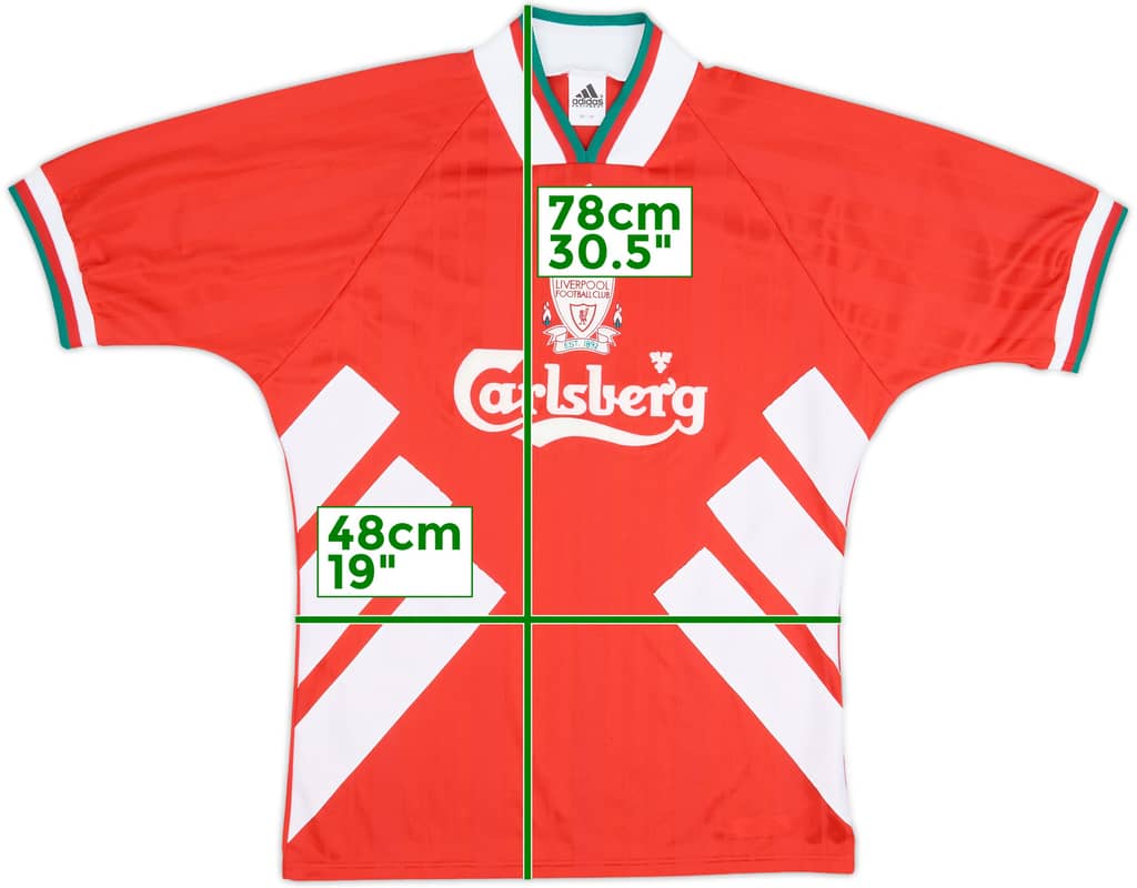 1993-95 Liverpool Home Shirt - 10/10 - (M)