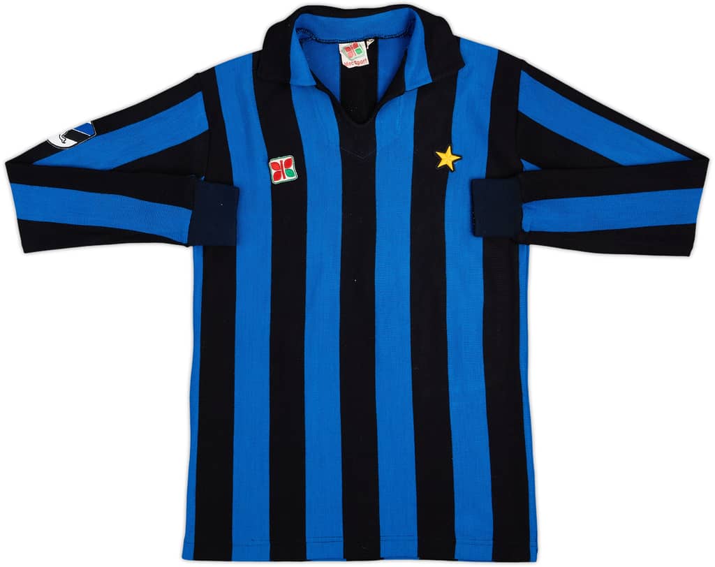 1983-86 Inter de Milán Camiseta de local Manga Larga - 9/10 - (M)