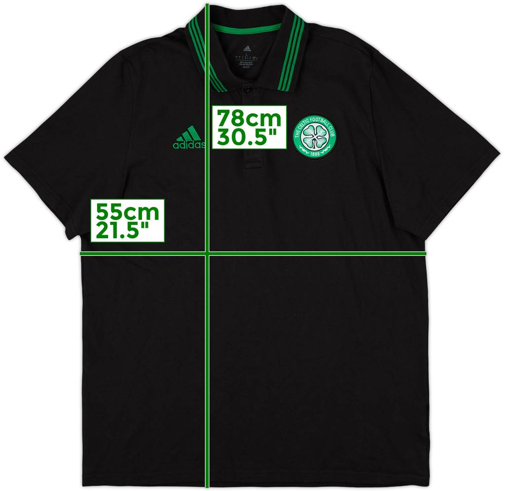 2022-23 Celtic adidas Polo Shirt - 8/10 - (L)
