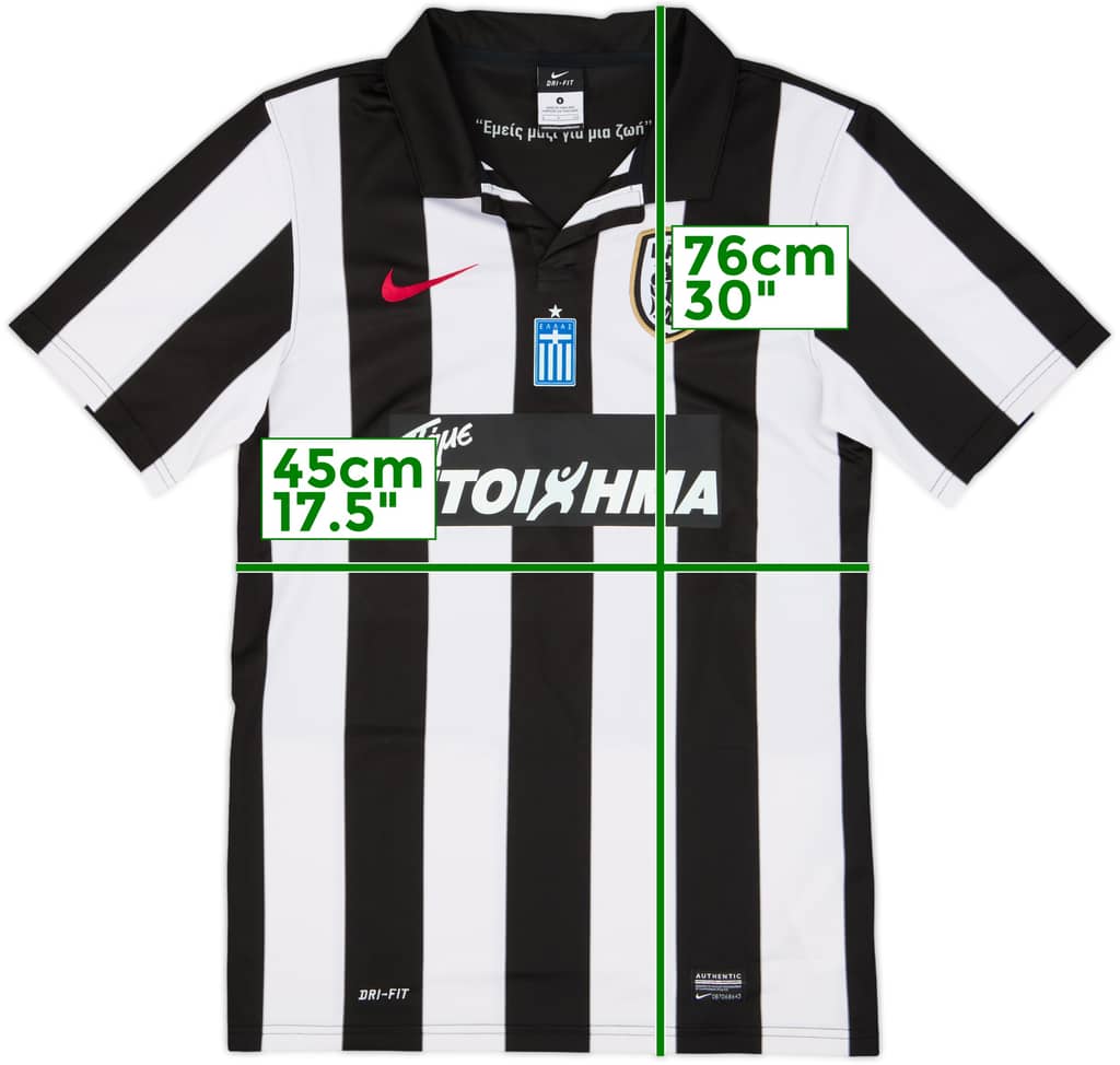Camiseta de local del PAOK 2013-14 - 9/10 - (S)
