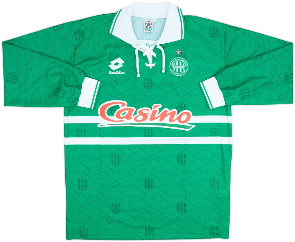 1995-97 Saint Etienne Home L/S Shirt - 10/10 - (XL)