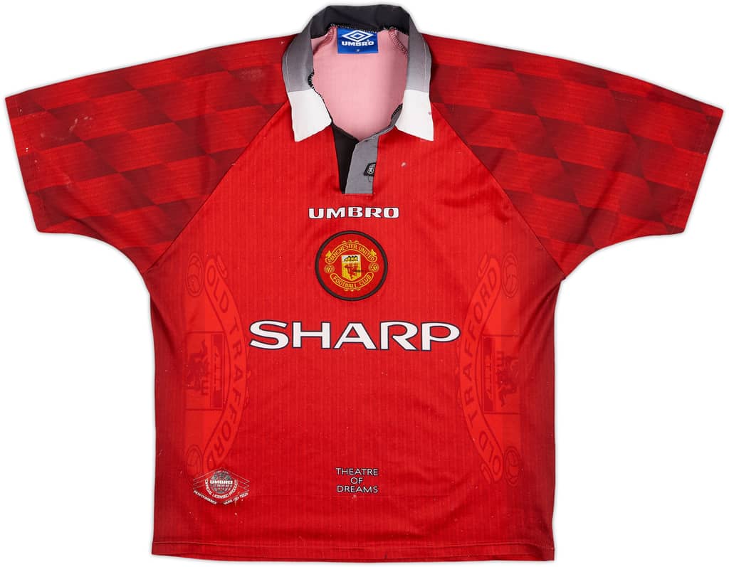 1996-98 Manchester United Home Shirt - 4/10 - (M)