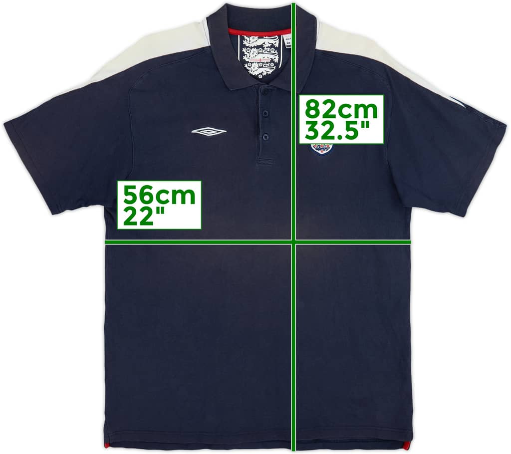 2006-07 England Umbro Polo Shirt - 6/10 - (L)