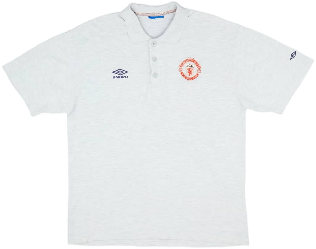 1996-97 Manchester United Umbro Polo Shirt - 8/10 - (XL)