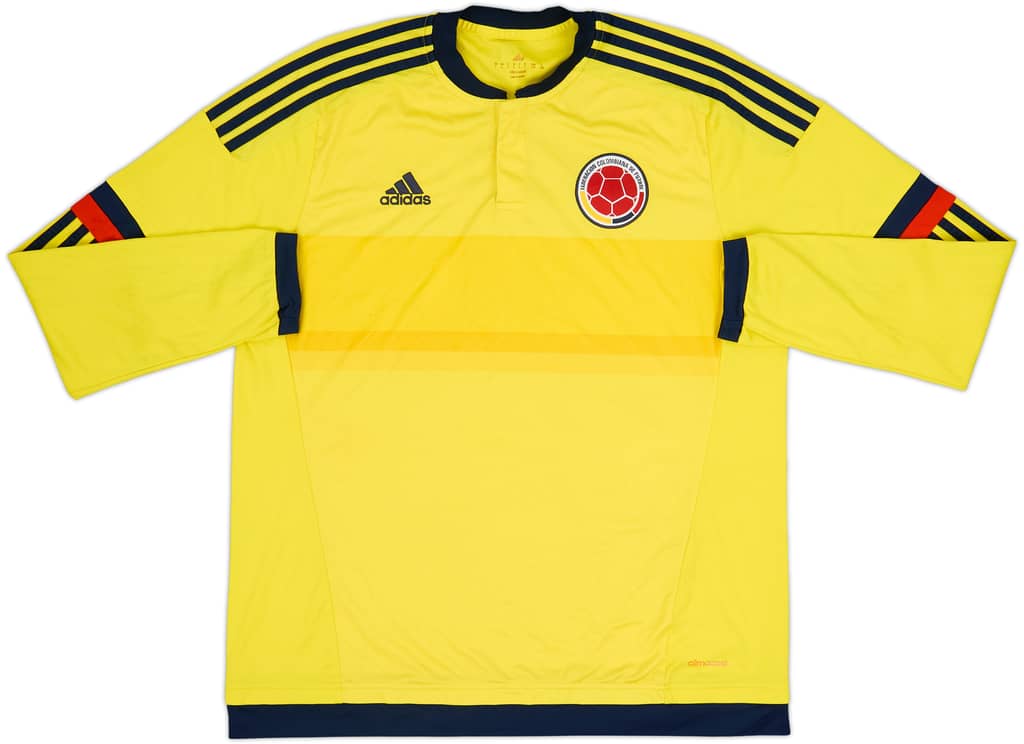 2015 Colombia Copa America Home L/S Shirt - 7/10 - (L)