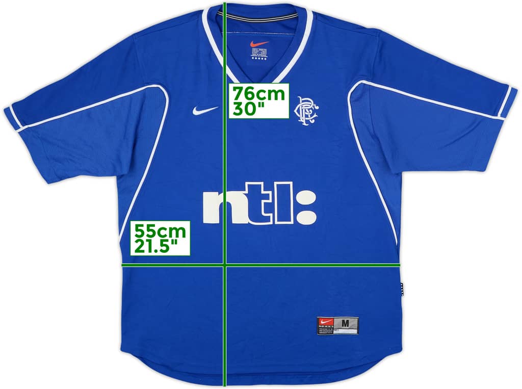 Camiseta de local de Rangers 1999-01 - 9/10 - (M)