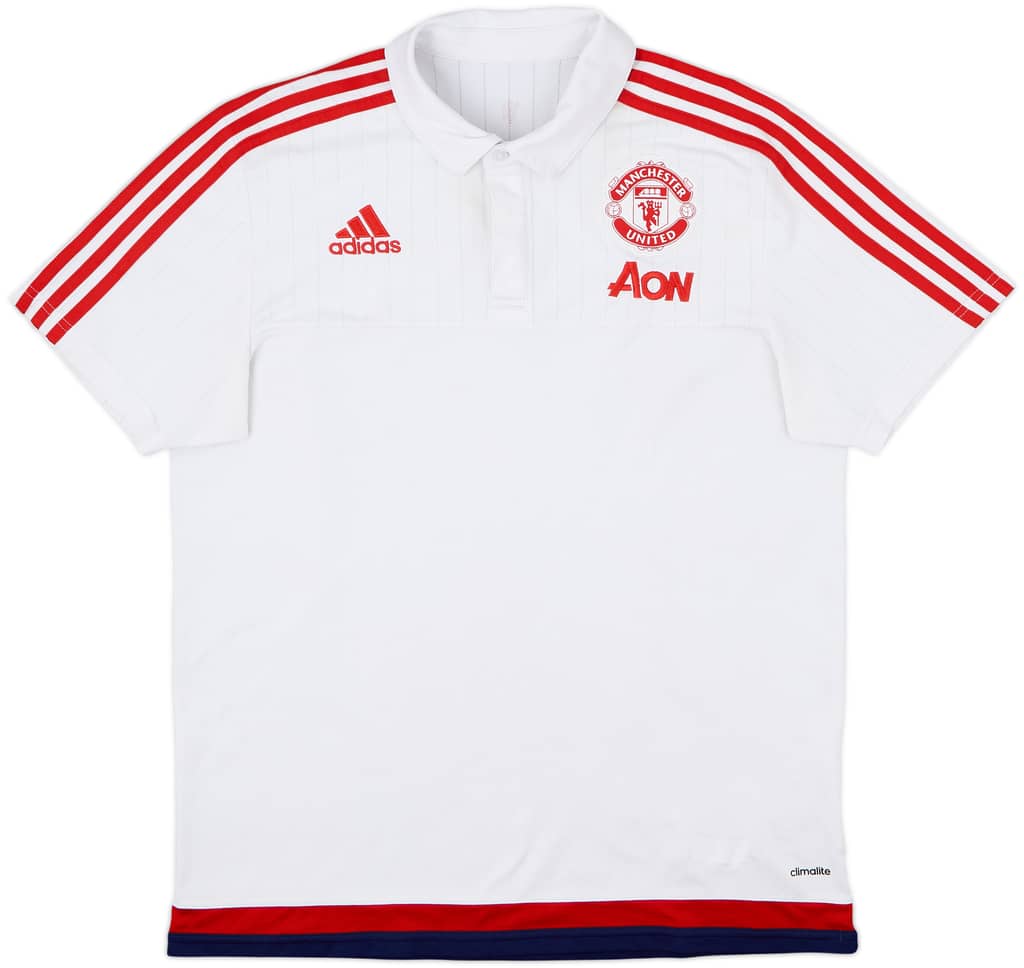2015-16 Manchester United adidas Polo Shirt - 6/10 - (L)