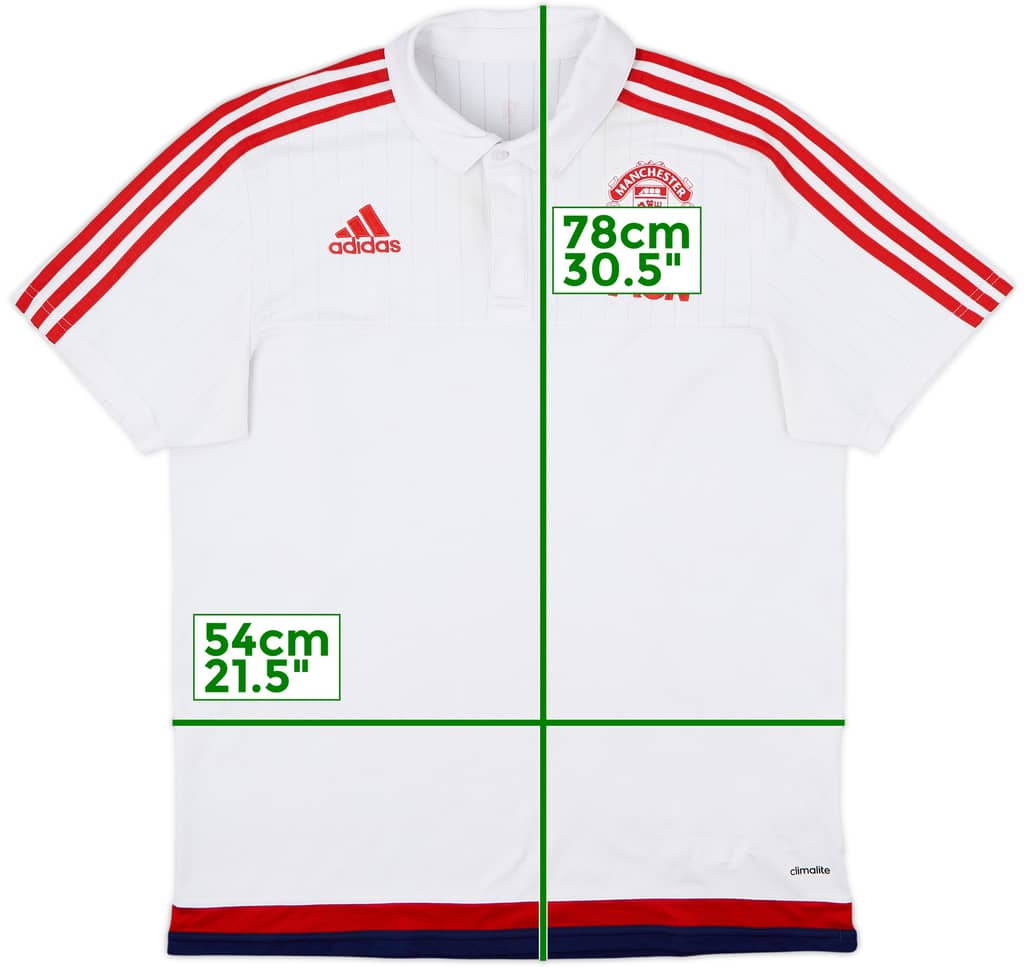2015-16 Manchester United adidas Polo Shirt - 6/10 - (L)