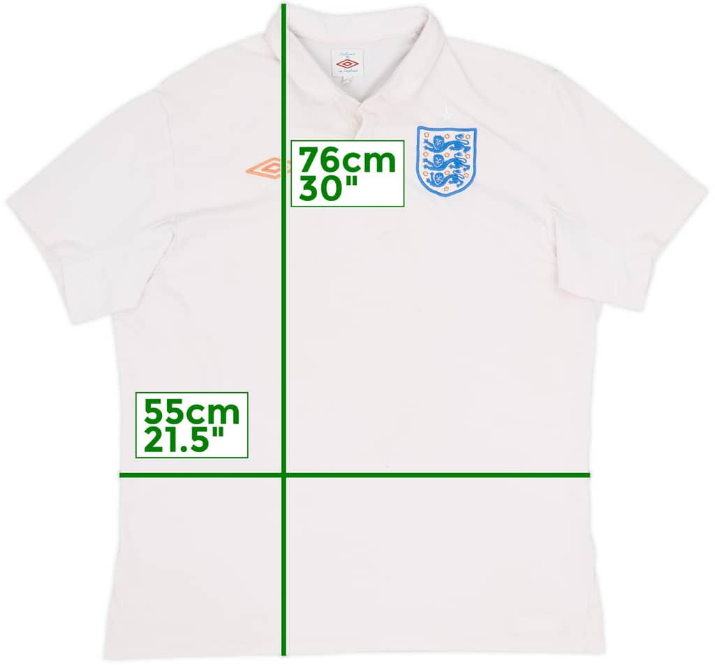 2009-10 England Home Shirt - 5/10 - (L)