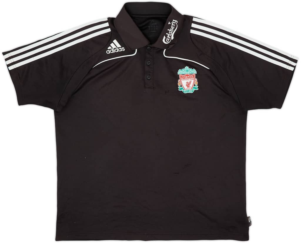 2008-09 Liverpool adidas Polo - 5/10 - (L)
