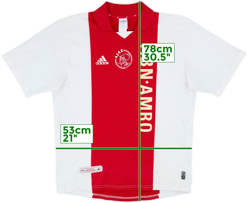 2001-02 Ajax Camiseta Local - 5/10 - (L)