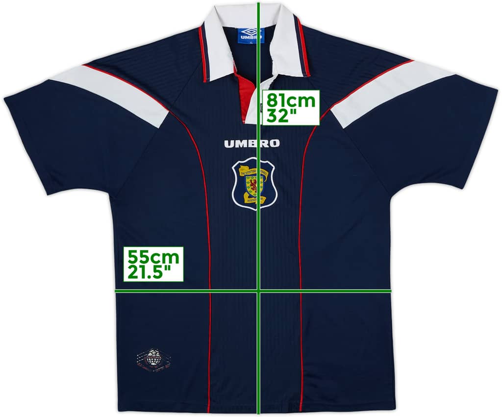 1996-98 Scotland Home Shirt - 6/10 - (XL)